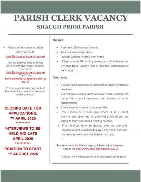Parish Clerk Vacancy