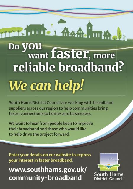 Broadband Poster South Hams D.C.